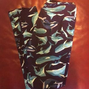OS Lularoe Leggings with Sharks and Whales!! 🐳🦈